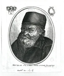 Nicolas Flamel (vers 1330-1418) gravé par Balthazar Moncornet (vers 1600-68)